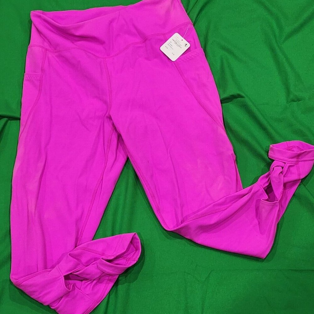 New NWT Free Movement Yoga Leggings Pants Living Magenta Pink Size Large L